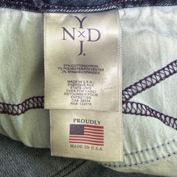 NYDJ NOT YOUR DAUGHTERS JEANS Boyfriend Straight Leg Distressed Denim EUC 6 - Picture 8 of 8